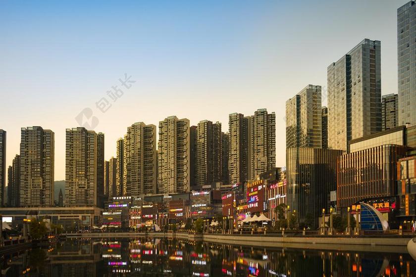 城市 摩天大楼 高楼大厦 市中心 市容 天际线 建筑 建筑物