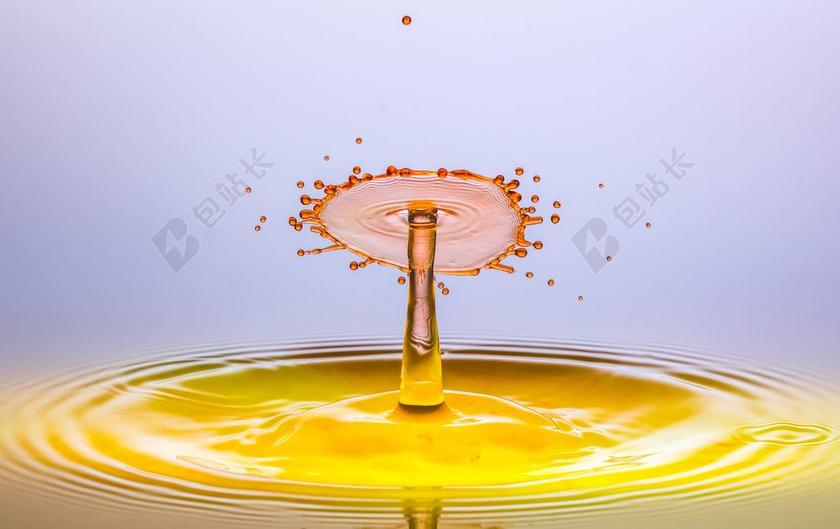 滴 水 一滴水 液体 HOCHSPRINGENDER 高滴 湿