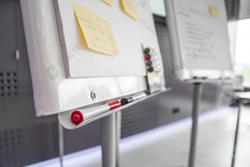 白色黑板上的笔记背景图片