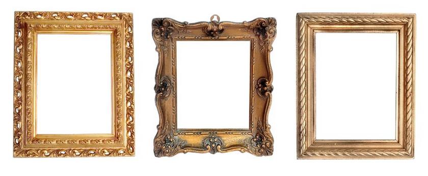 帧 雕刻 金 设计 FILIGREED 装饰 创造力 元素