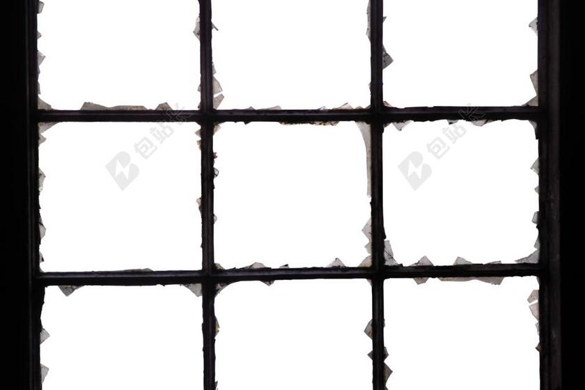 窗口 铁窗 玻璃 光盘 破 旧的窗口 玻璃窗口 通过观察