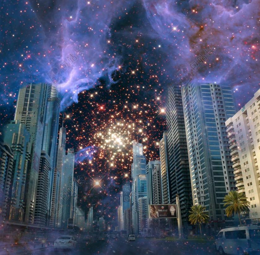 夜晚的和都市背景图片