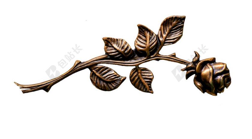 棕色的金属玫瑰背景图片