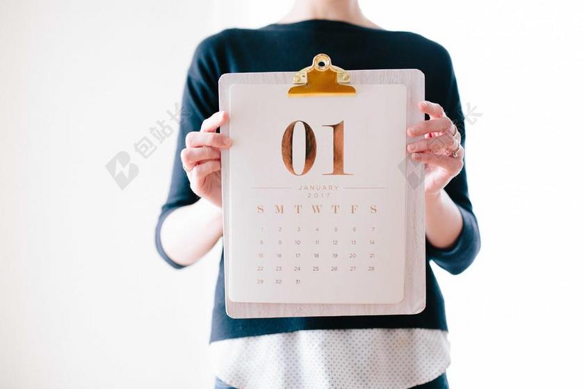 日期 1 月 新的一年 人 女子