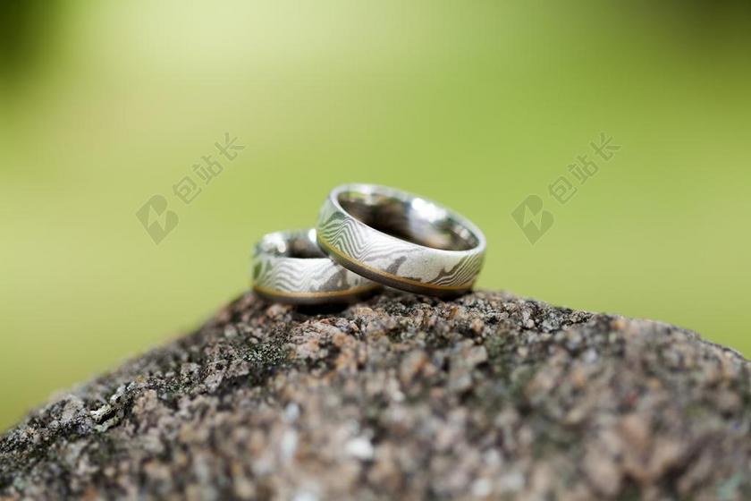 婚礼 环 结婚 爱情 珠宝 前 两个 结婚戒指 金戒指 对