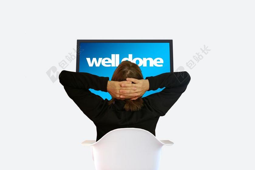 互联网科技工作中的女子背景图片