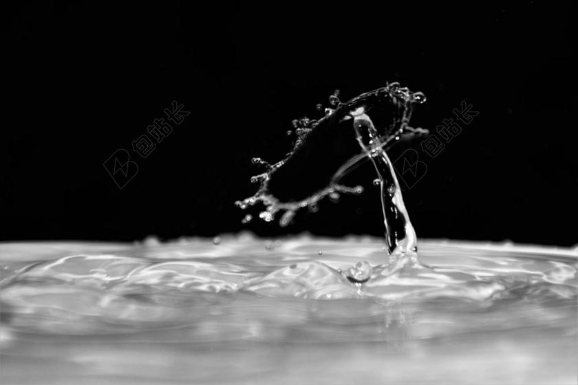 水珠水滴液体特写水花背景图片