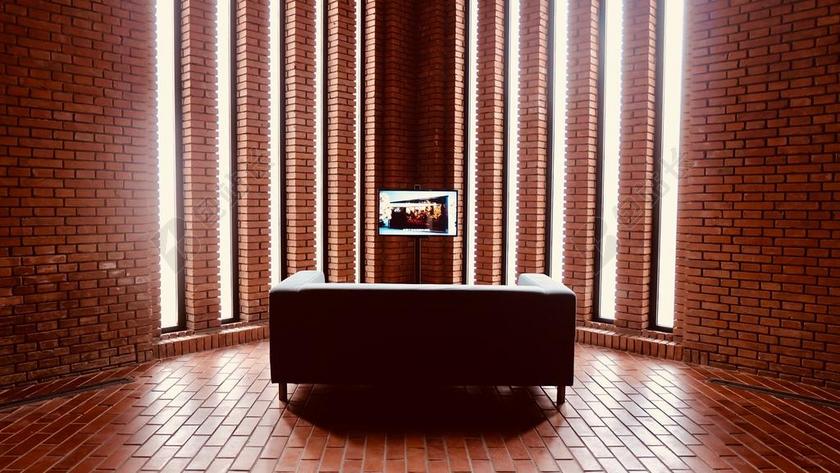 红砖美术馆 展览 光 沙发