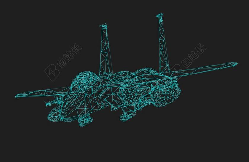 战斗机喷射飞机军事飞行科技雷达背景图片