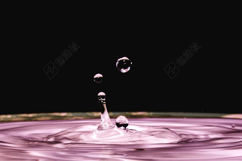 下降 水 启动画面 紫色 清洁 液体 透明 水滴 一滴水