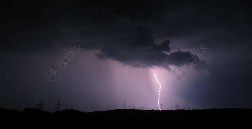 闪光 雷暴 云 夜 性质 风暴 夏天雷雨 闪电闪光 阴云密布