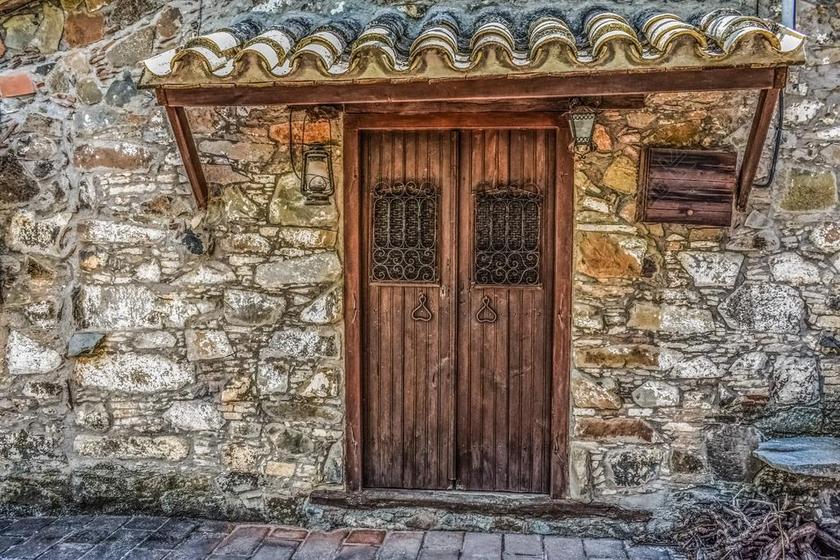 门 老房子 弃 衰变 现年 那些 外墙 风化