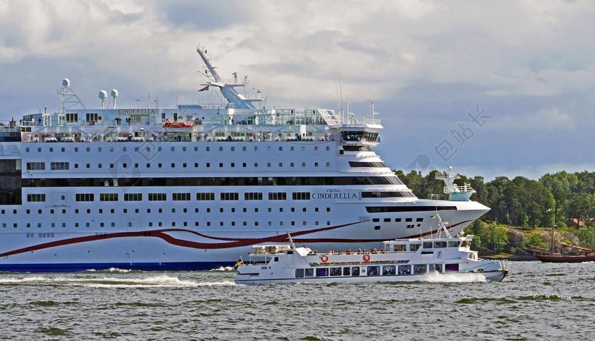 瑞典 深海的渡轮 斯德哥尔摩 群岛 大型航道 海盗行 灰姑娘
