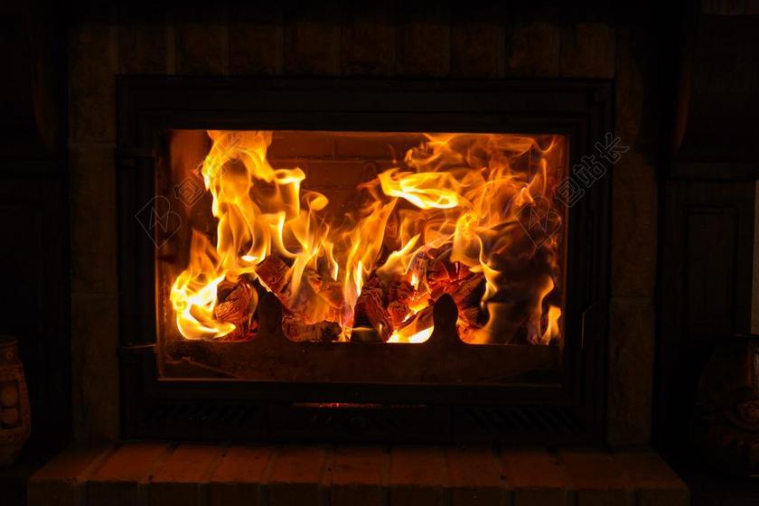 热 火 火焰 烧伤 壁炉 柴