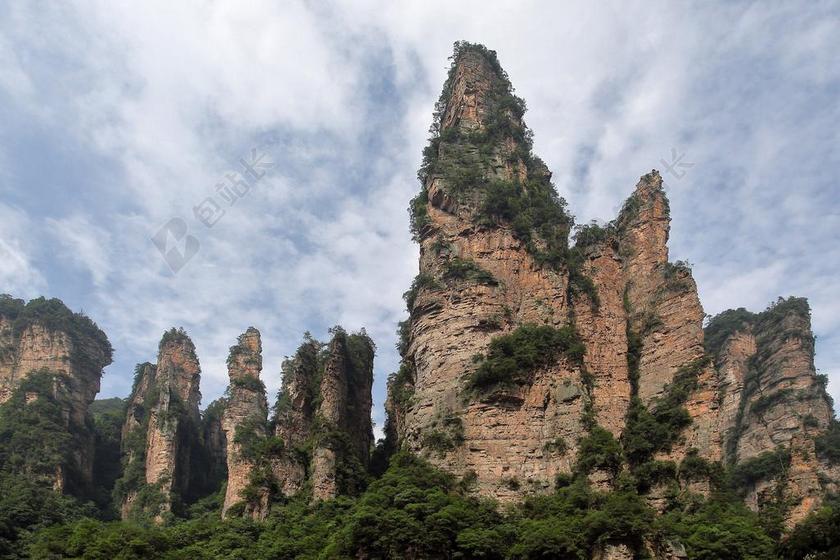 张家界 武陵源 石英砂岩峰林地貌