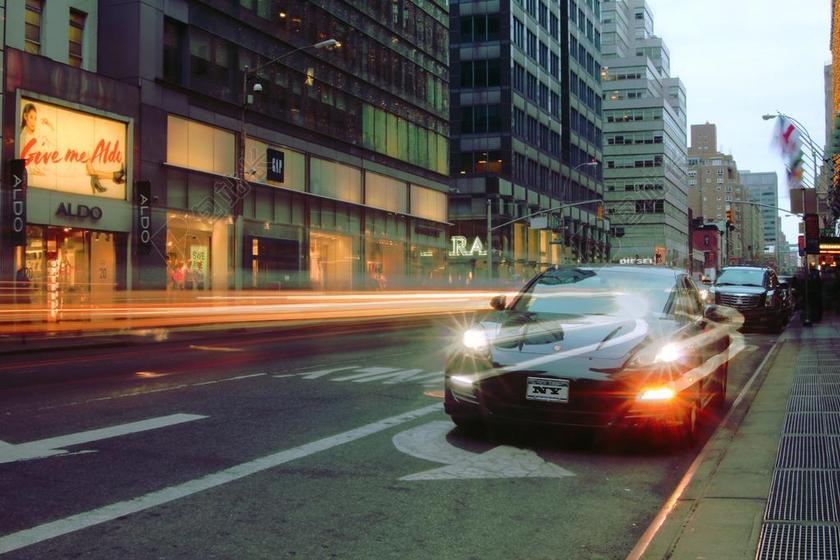 车 城市 纽约 跑车 运输 路 车辆 交通 车道 现代