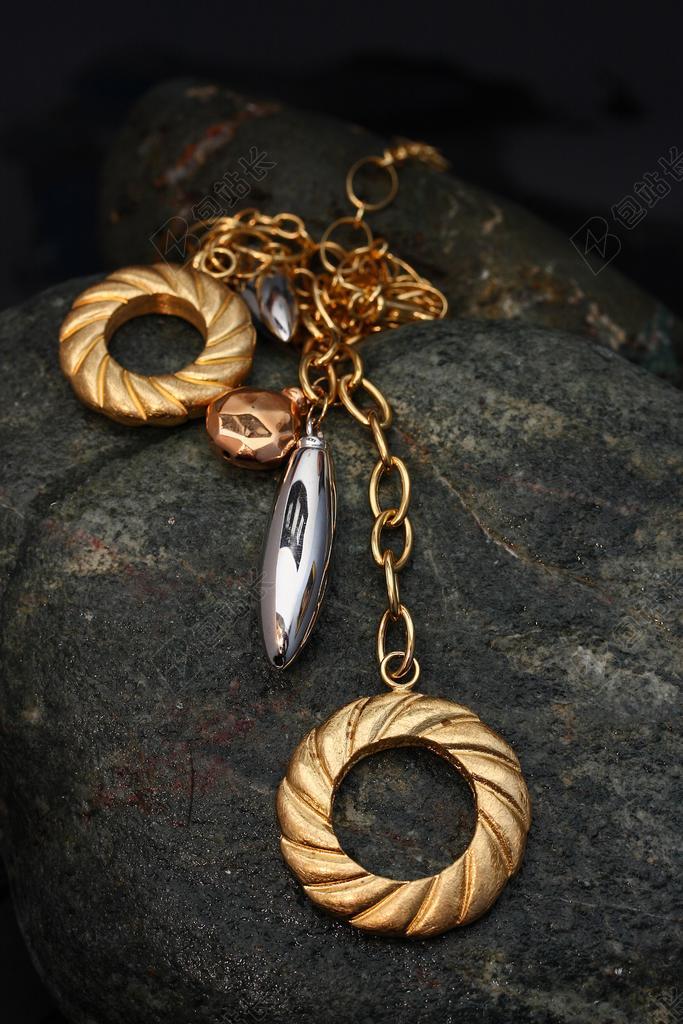 首饰 项链 黄色 金 美学 摄影 美丽 妇女 工作室 时尚