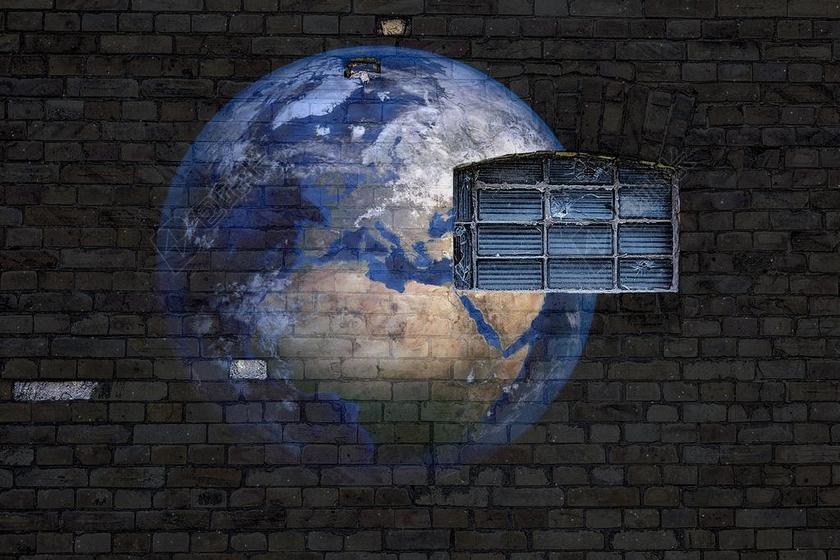 摄影清新太空建设背景图片