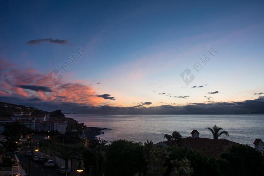 天空 海 海滩 日落 黄昏 性质 水 云 蓝色 查看