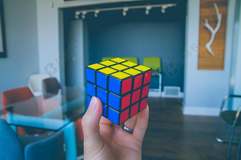 魔方 谜题 乐趣 工作 表 办公室
