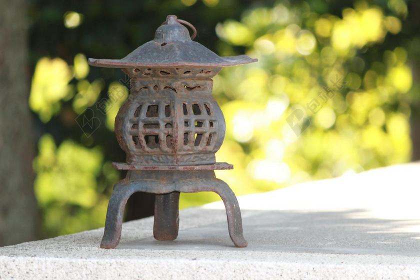 灯笼 铁 阴 夏季 寺