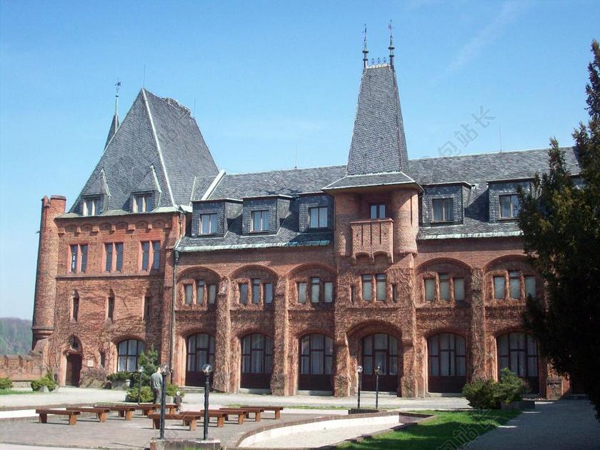 城堡 建筑 纪念碑 老建筑 房子 事情要做 天空 浪漫 红