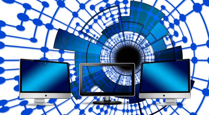 互联网科技二进制文件系统背景图片