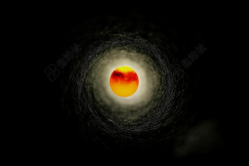 摄影隧道外的景色背景图片