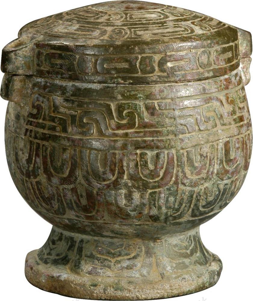 中国 文物 梁带村 韩城 芮国 西周 贯耳罐 PSD文件