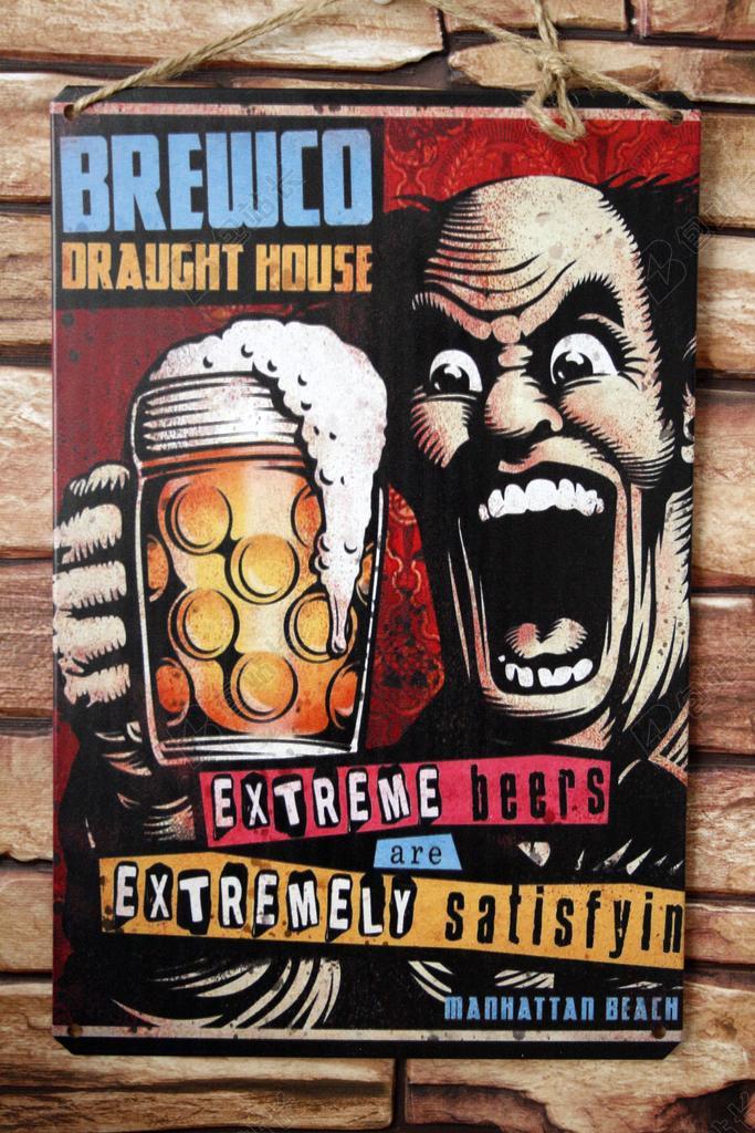 迹象锡 啤酒的装饰 啤酒迹象