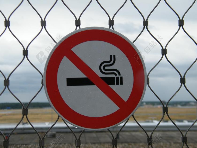 广告清新禁止吸烟注意板背景图片