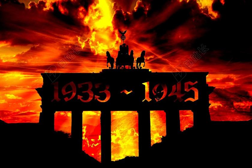 唯美勃兰登堡门背景图片