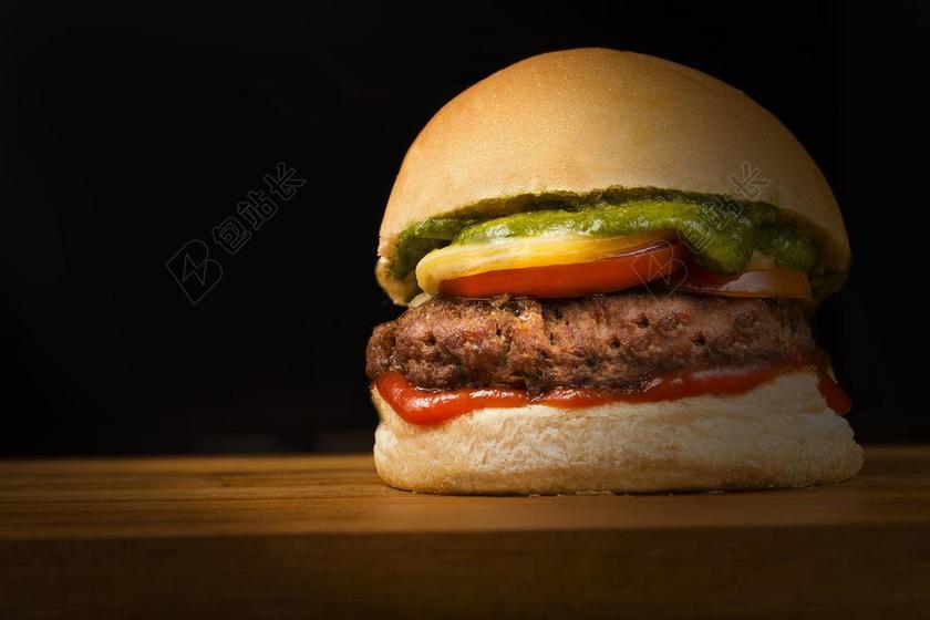 汉堡 小吃 三明治 快餐 酥 切达 美食 手工制作