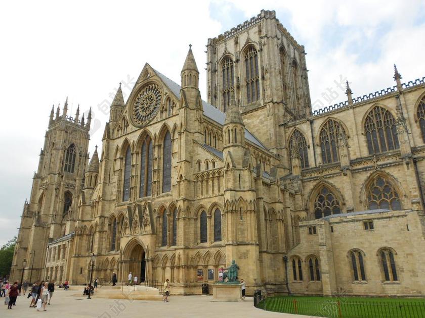 YORKMINSTER 纽约 英格兰 约克郡 结构 大教堂 教堂
