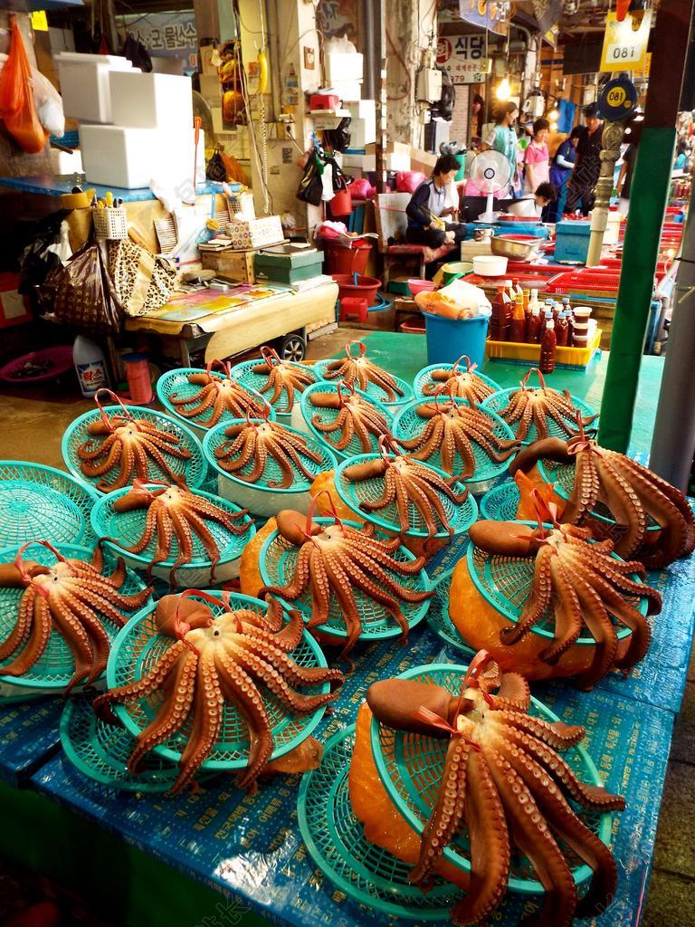 营销销售八爪鱼背景图片