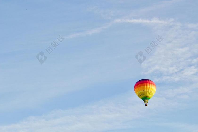 摄影唯美蓝天气球背景图片
