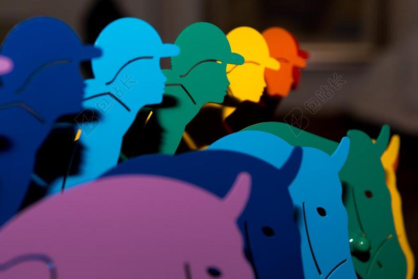 广告时尚赛马剪影背景图片