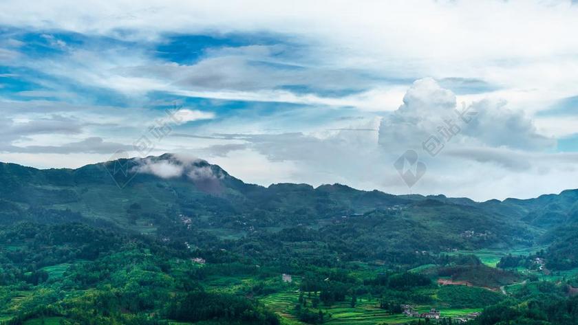中国 贵州 晴隆县紫马乡 赵家湾 紫大坡 山 乡镇 中国乡村