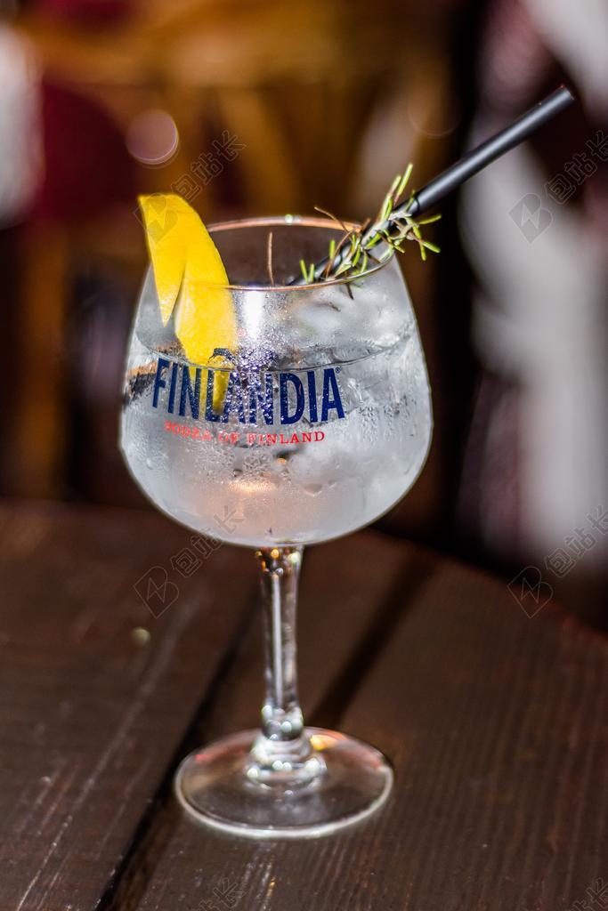 伏特加 鸡尾酒 喝 新鲜 酒精 饮料 玻璃 玻璃 酒吧 酒