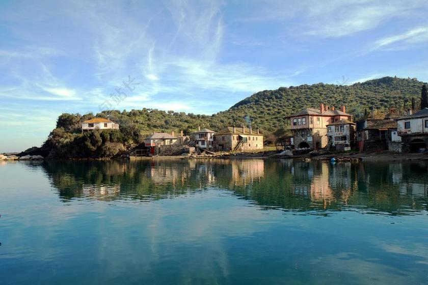 旅游清新圣山住宿背景图片