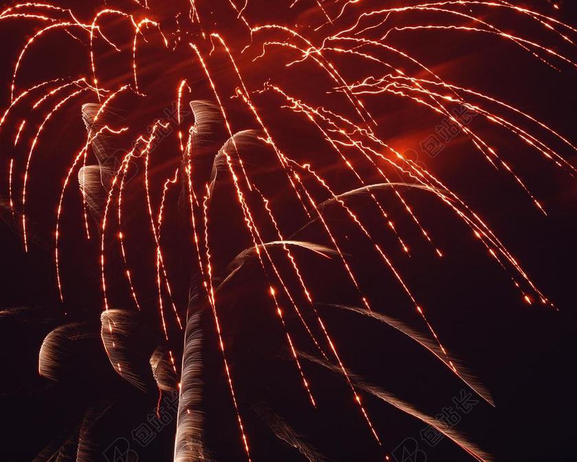 摄影喜庆夜空烟花背景图片