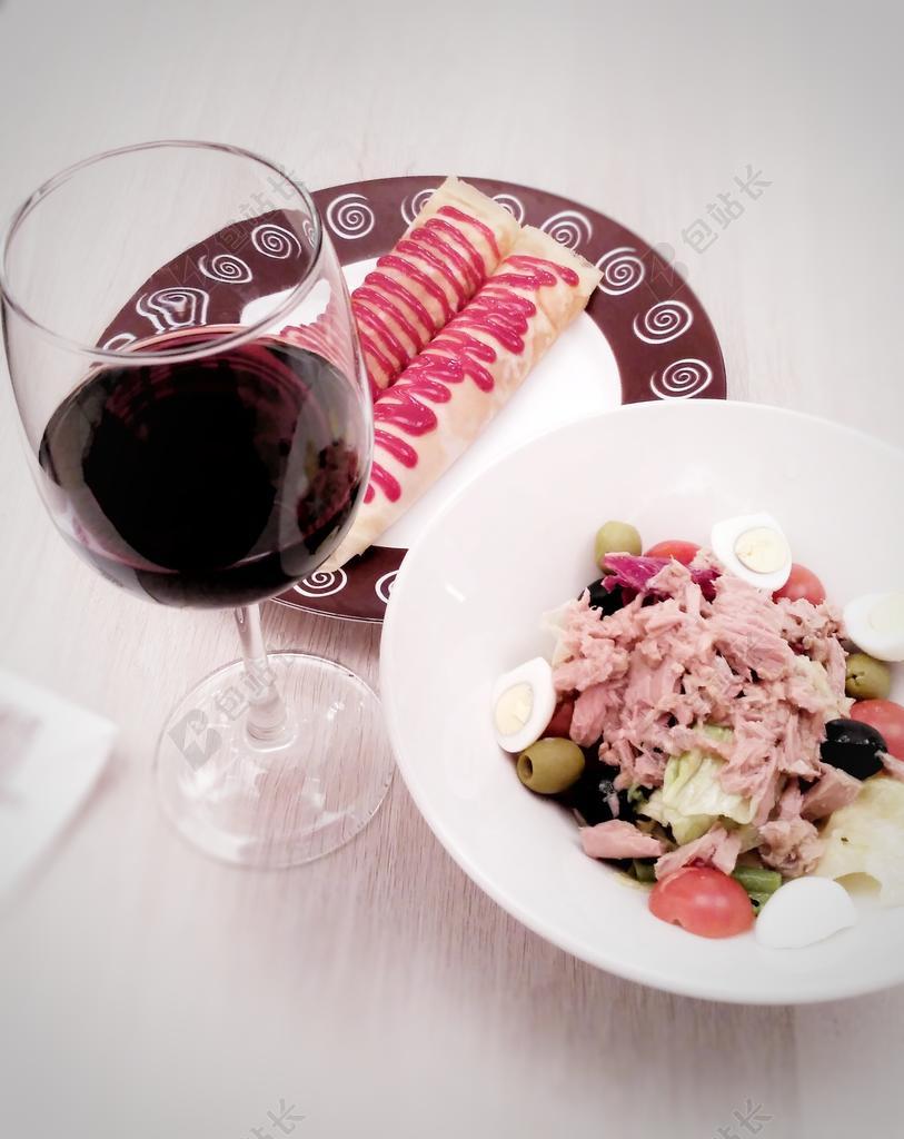 晚餐 食品 葡萄酒 红酒 巧克力