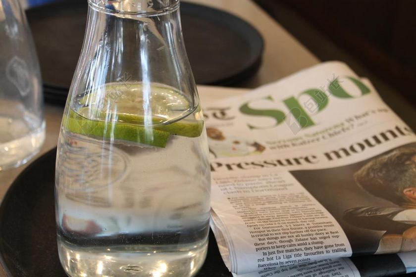 水 瓶 茶点 喝 柠檬 玻璃 玻璃 凉 自然 渴 绿色