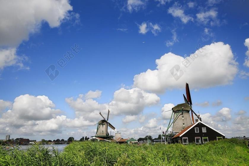 荷兰 风车村 风车