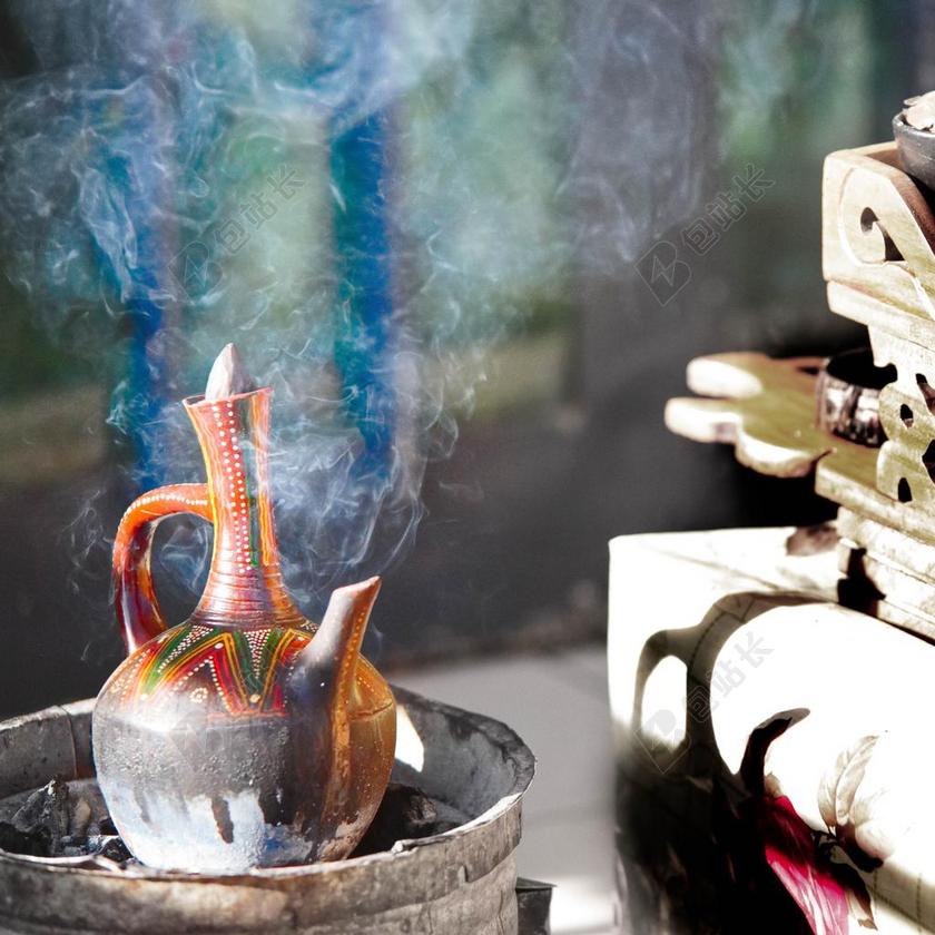 餐饮简约埃塞俄比亚咖啡背景图片