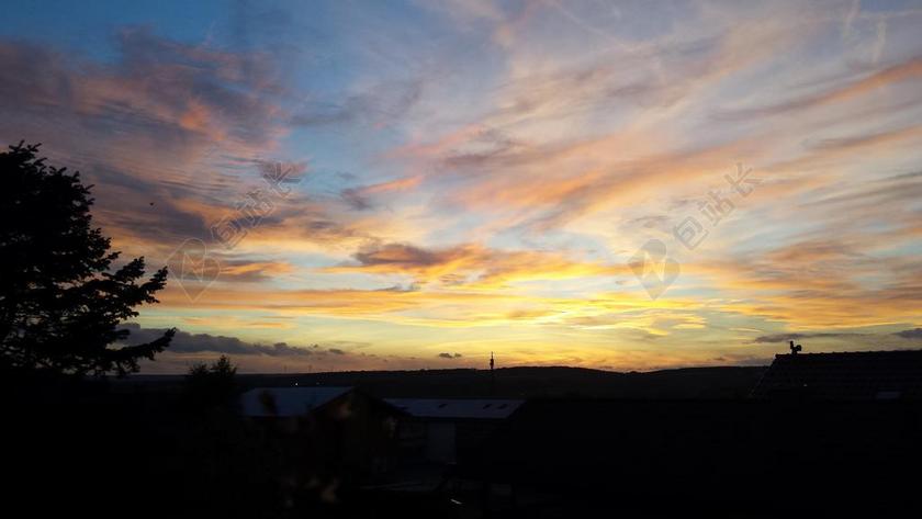 日落 天空 云 晚安 ABENDSTIMMUNG 晚上 夕阳