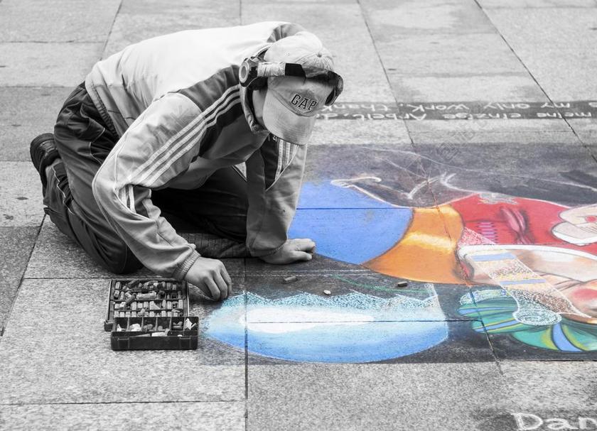 艺术时尚街头绘画背景图片