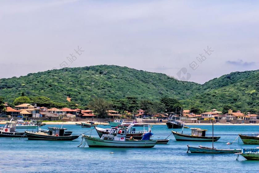小船 滨海 渔民 海滩 巴黎 里约热内卢 景观 捕鱼 海洋