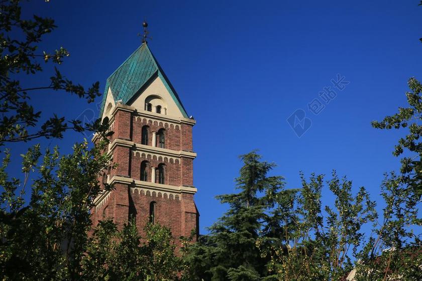 建筑时尚天津五大道别墅背景图片