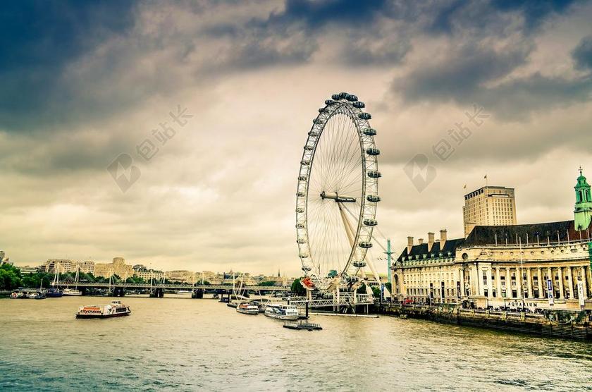 摩天轮 娱乐公园 结构 基础设施 建设 建立